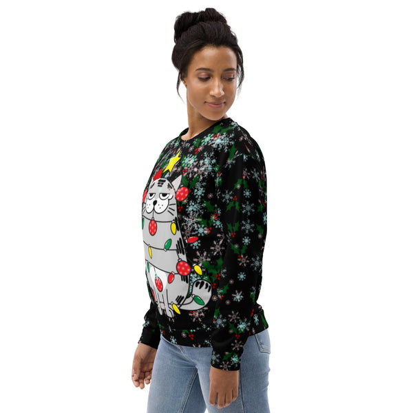 Christmas Cat Unisex Sweatshirt