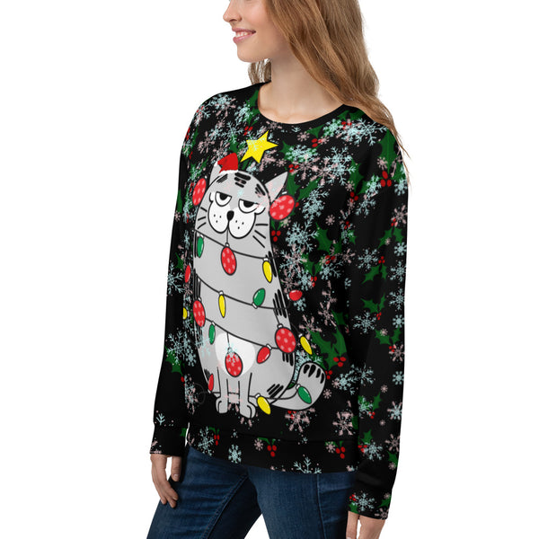 Christmas Cat Unisex Sweatshirt