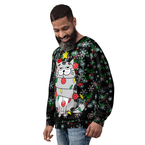 Christmas Cat Unisex Sweatshirt