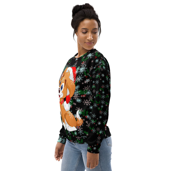 Christmas Puppy Unisex Sweatshirt