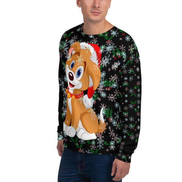 Christmas Puppy Unisex Sweatshirt
