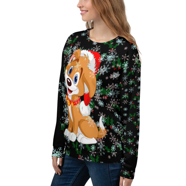 Christmas Puppy Unisex Sweatshirt