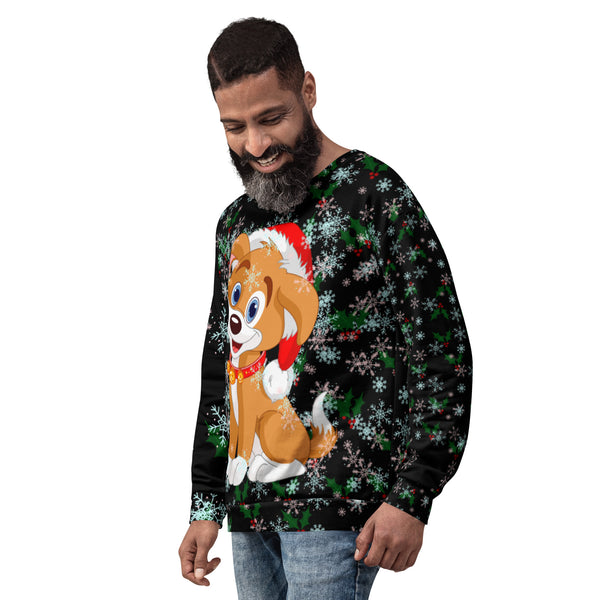 Christmas Puppy Unisex Sweatshirt