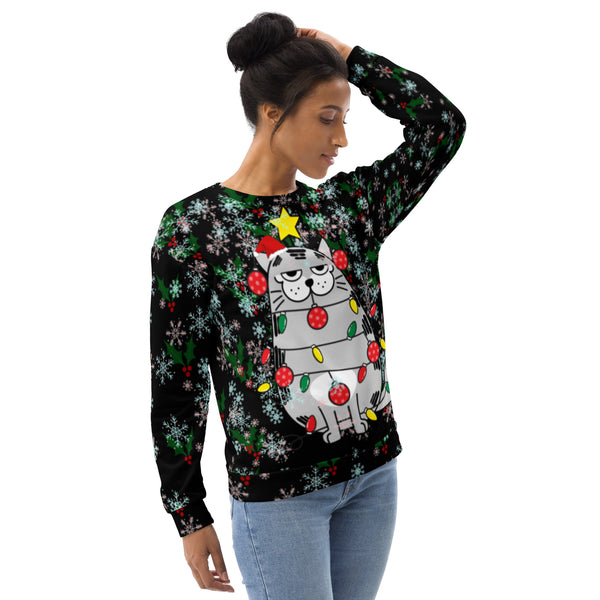 Christmas Cat Unisex Sweatshirt