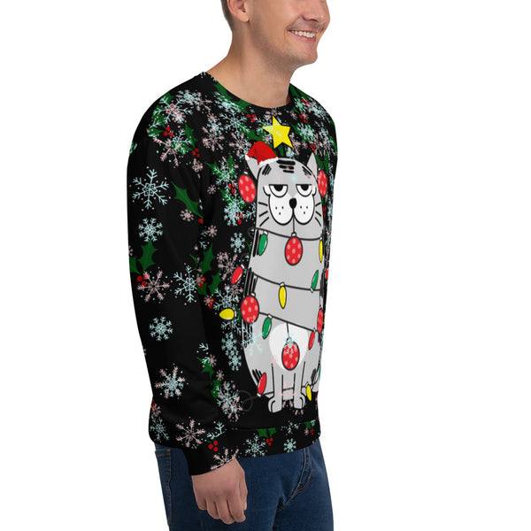 Christmas Cat Unisex Sweatshirt