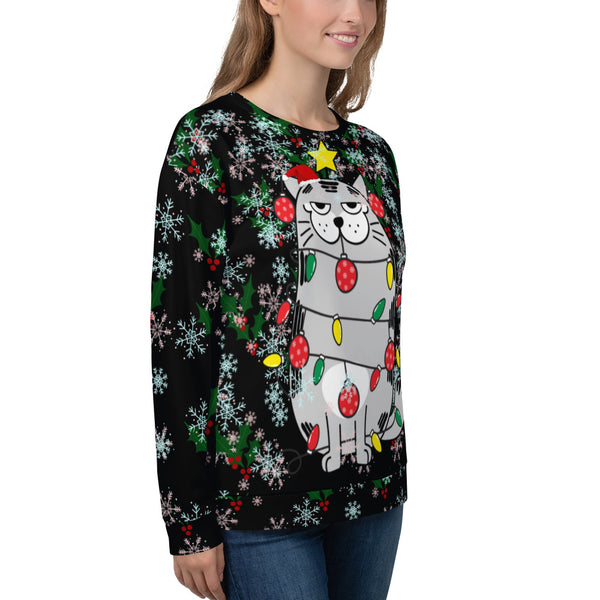 Christmas Cat Unisex Sweatshirt