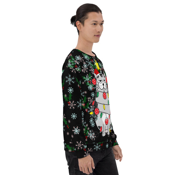 Christmas Cat Unisex Sweatshirt