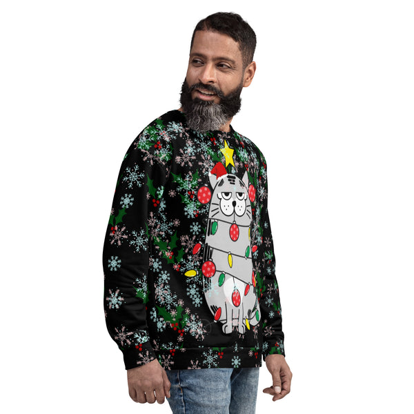 Christmas Cat Unisex Sweatshirt