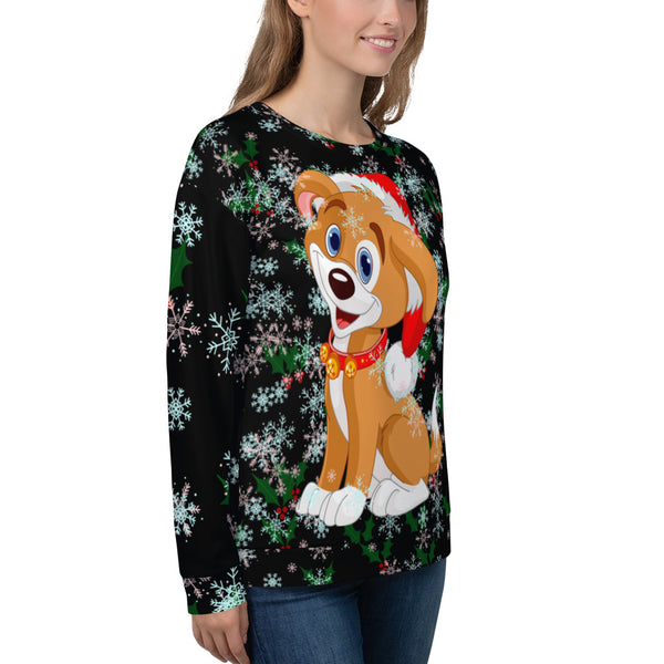 Christmas Puppy Unisex Sweatshirt