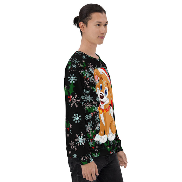 Christmas Puppy Unisex Sweatshirt