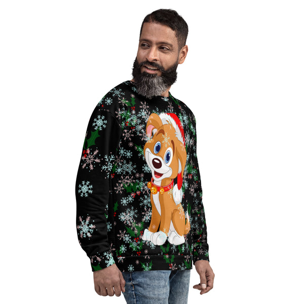 Christmas Puppy Unisex Sweatshirt