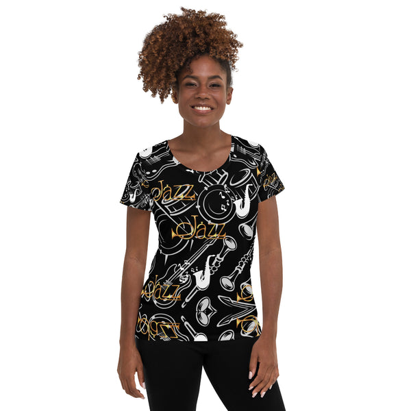 Jazz Women's Athletic T-shirt