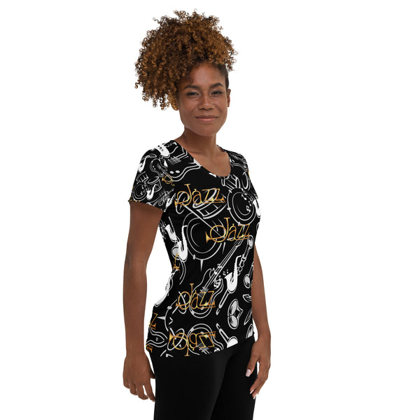 Jazz Women's Athletic T-shirt