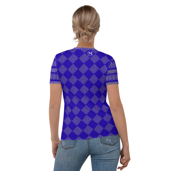 Royal Tribal Blue Women's T-shirt