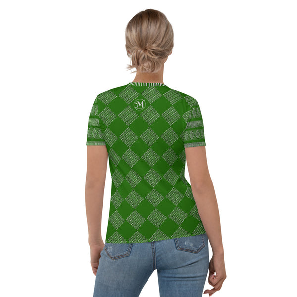 Royal Tribal Lit Green Women's T-shirt