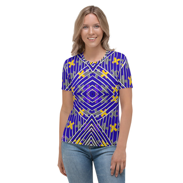 Gold and Purple Crosses Women's T-shirt