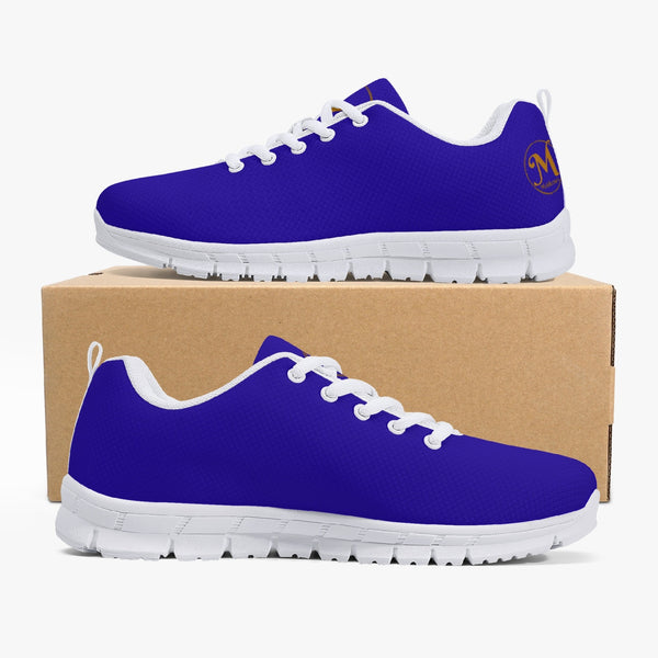 Majestic Blue Plain Lightweight Mesh Sneakers