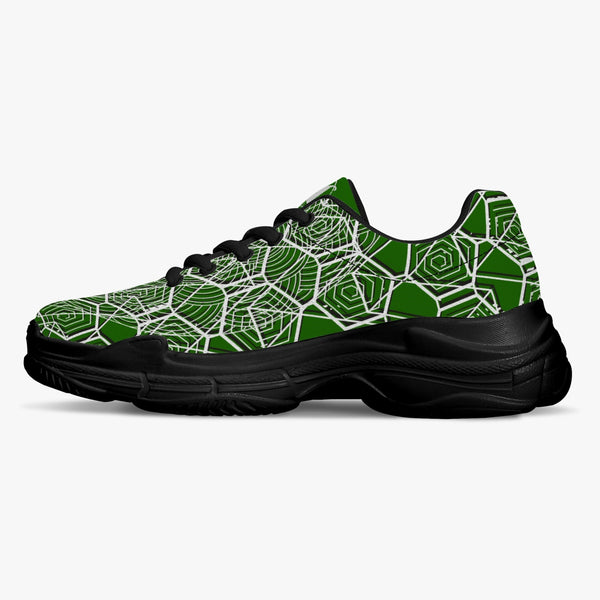 Tribal Green Majestic Sneakers