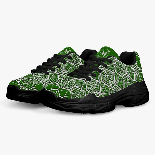 Tribal Green Majestic Sneakers