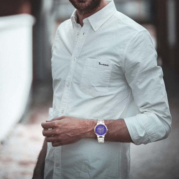 Tribal Blue Stainless Steel Quartz Watch