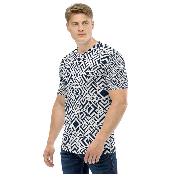 Majestic Navy Blue 3D Men's T-shirt