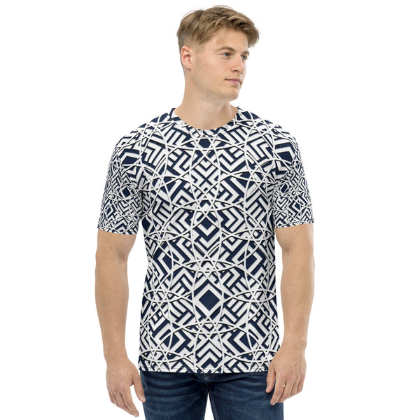 Majestic Navy Blue 3D Men's T-shirt