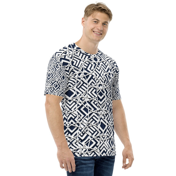 Majestic Navy Blue 3D Men's T-shirt