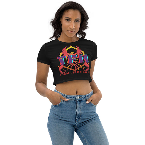 Team Fire Hawk II Organic Crop Top