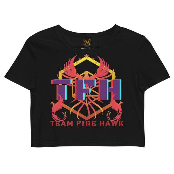 Team Fire Hawk II Organic Crop Top