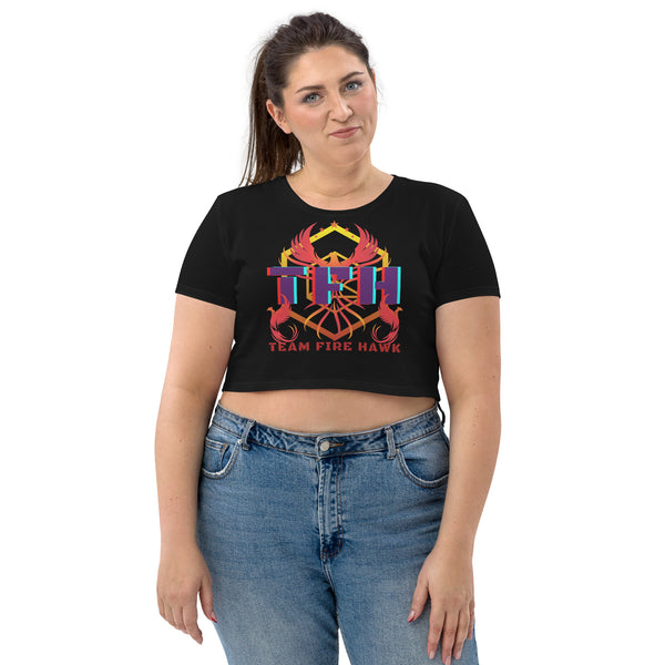 Team Fire Hawk II Organic Crop Top
