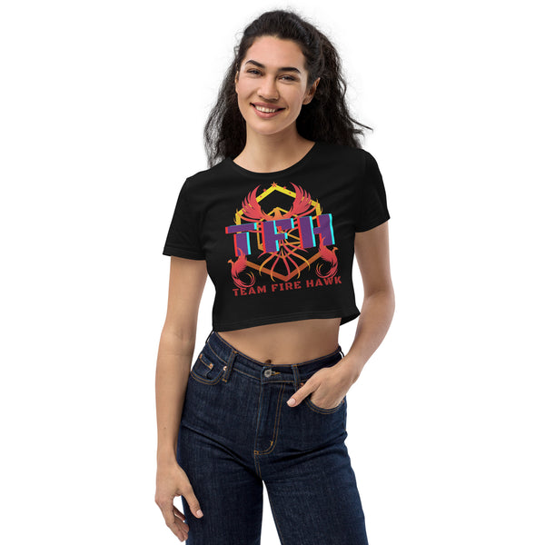 Team Fire Hawk II Organic Crop Top
