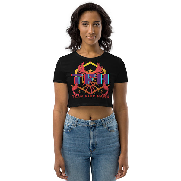 Team Fire Hawk II Organic Crop Top