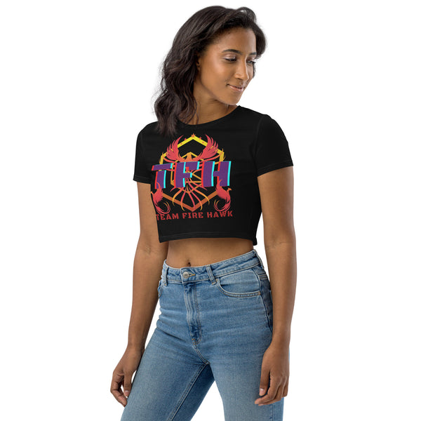 Team Fire Hawk II Organic Crop Top