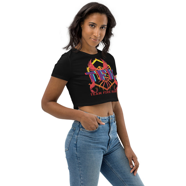 Team Fire Hawk II Organic Crop Top