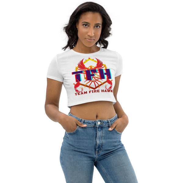 Team Fire Hawk II Organic Crop Top