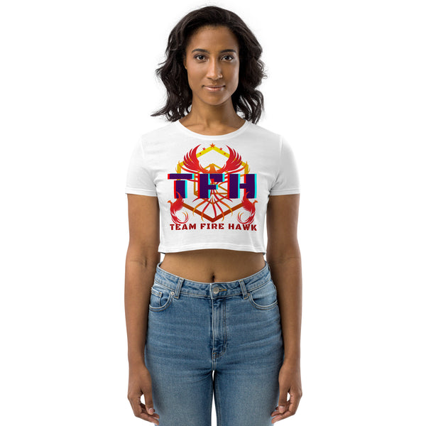 Team Fire Hawk II Organic Crop Top