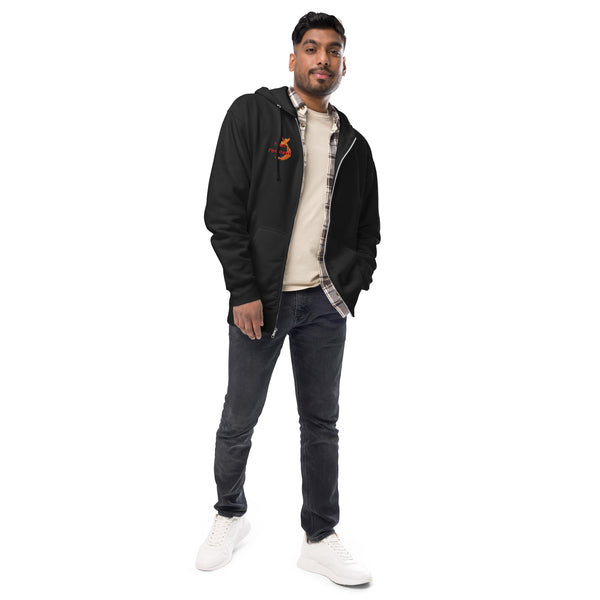 Team Fire Hawk II Unisex fleece zip up hoodie