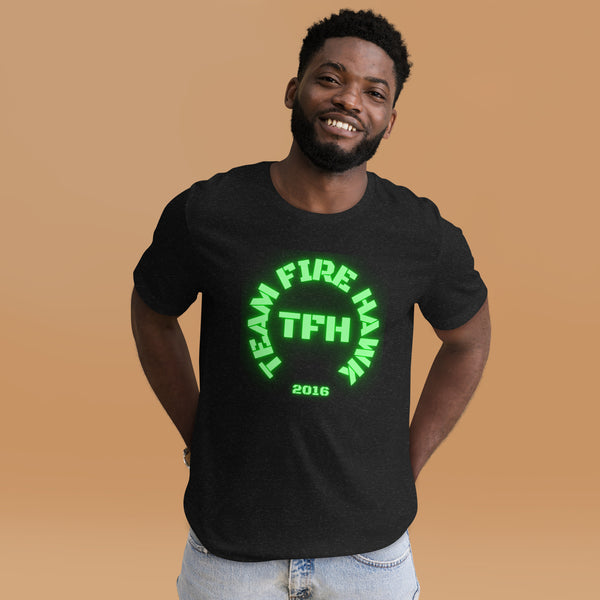 Team Fire Hawk Green Unisex t-shirt