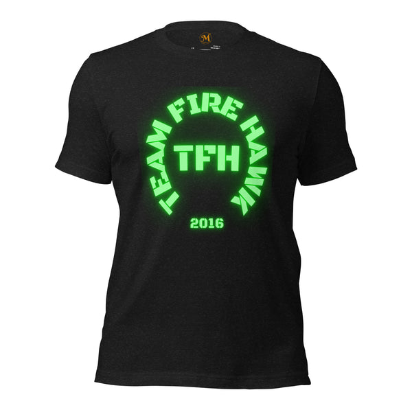 Team Fire Hawk Green Unisex t-shirt