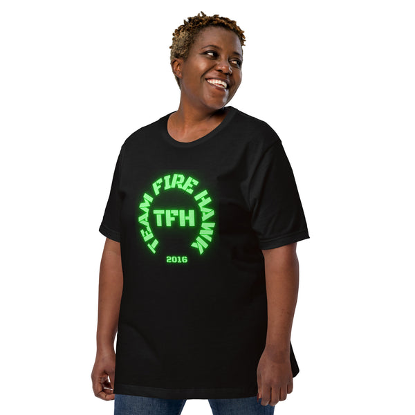 Team Fire Hawk Green Unisex t-shirt