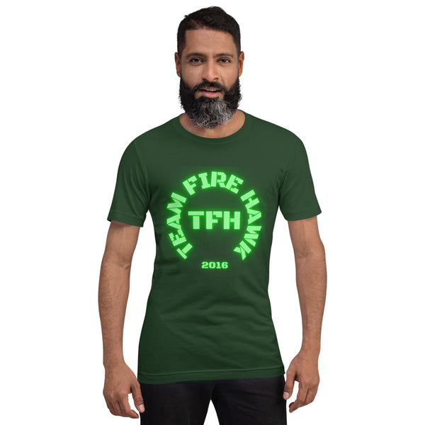 Team Fire Hawk Green Unisex t-shirt