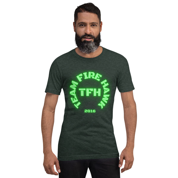 Team Fire Hawk Green Unisex t-shirt