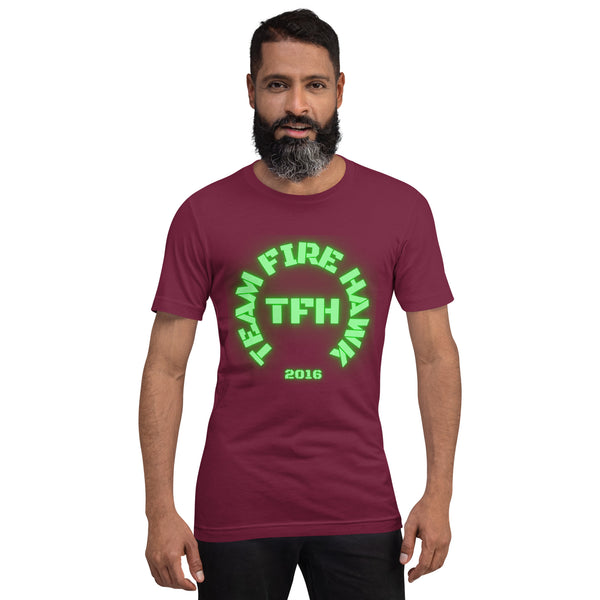 Team Fire Hawk Green Unisex t-shirt