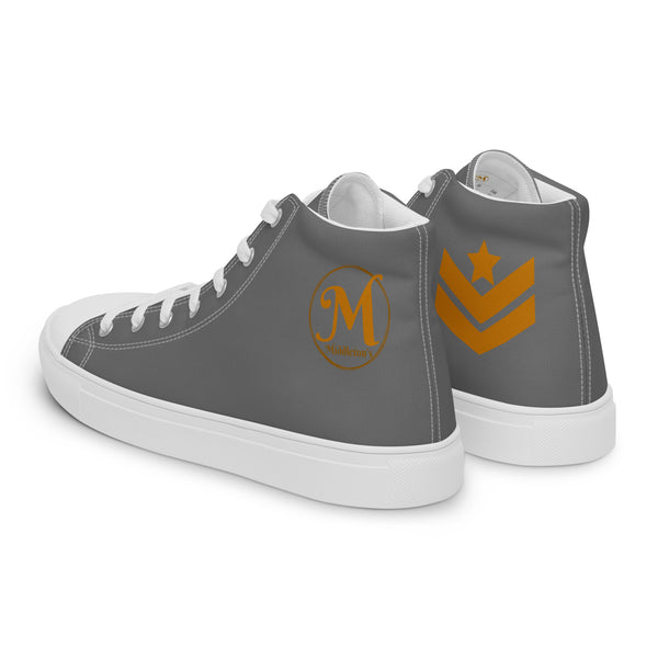Middleton's Grey Women’s high top canvas shoes