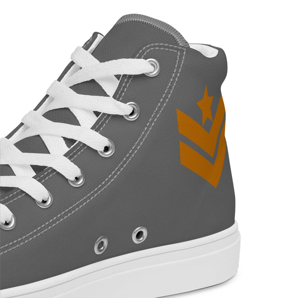 Middleton's Grey Women’s high top canvas shoes
