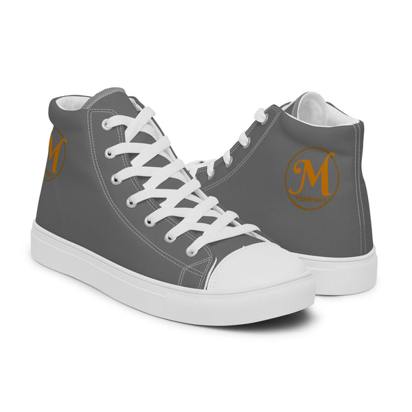 Middleton's Grey Women’s high top canvas shoes
