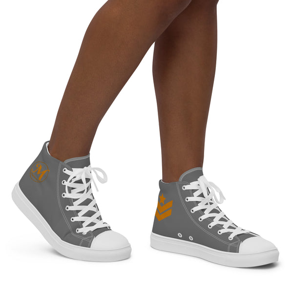 Middleton's Grey Women’s high top canvas shoes