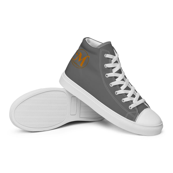 Middleton's Grey Women’s high top canvas shoes