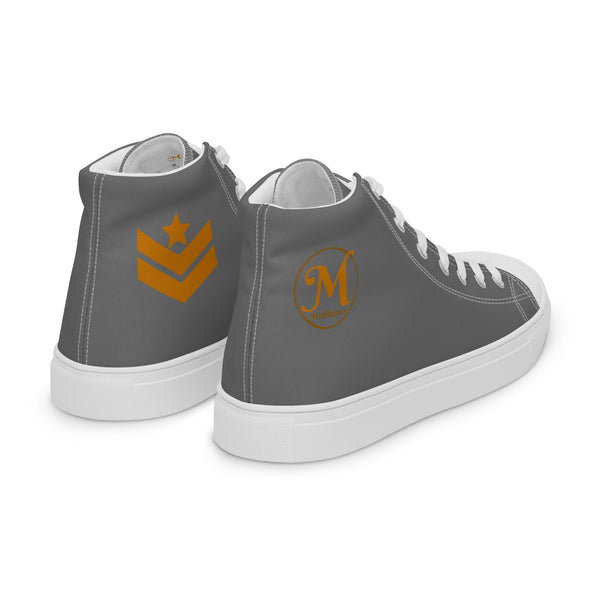 Middleton's Grey Women’s high top canvas shoes