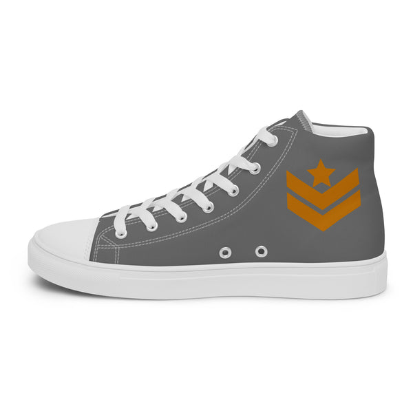 Middleton's Grey Women’s high top canvas shoes